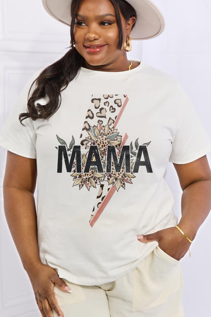 Simply Love Full Size MAMA Graphic Cotton Tee-Jewearrings