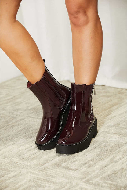 Forever Link Side Zip Platform Boots-Jewearrings