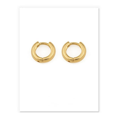 8K Gold Minimalist Earrings-Jewearrings