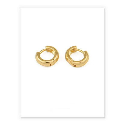 8K Gold Minimalist Earrings-Jewearrings