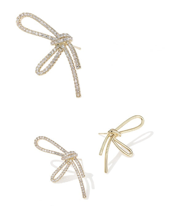 Women's Advanced Temperament Bow Earrings-Jewearrings