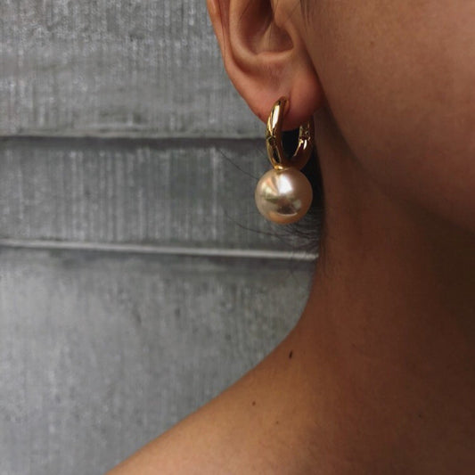 Simple fashion pearl ear stud earrings-Jewearrings