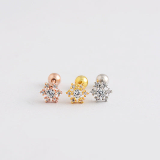 Small Cute Mini Zircon Stud Earrings for Women-Jewearrings