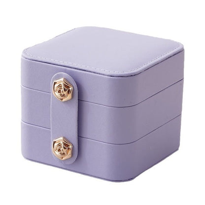 Fashion Convenient Stud Earrings Mini Jewelry Box-Jewearrings