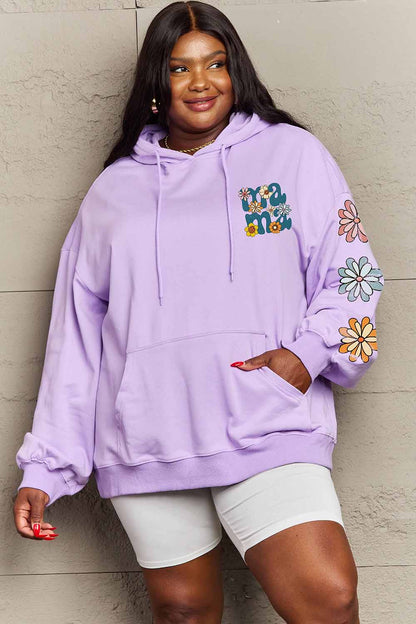 Simply Love Simply Love Full Size MAMA Graphic Dropped Shoulder Hoodie-Jewearrings