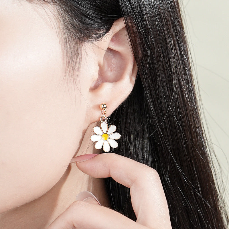 Women's All-match Forest Style Pure Silver Earrings-Jewearrings