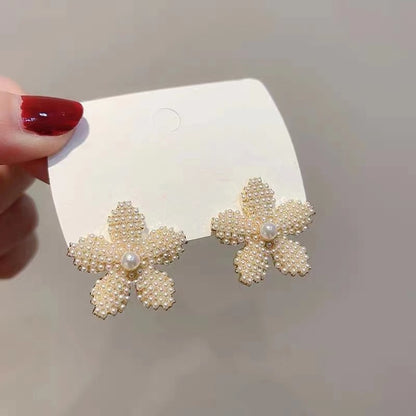 Pineapple Starfish Pearl Earrings-Jewearrings