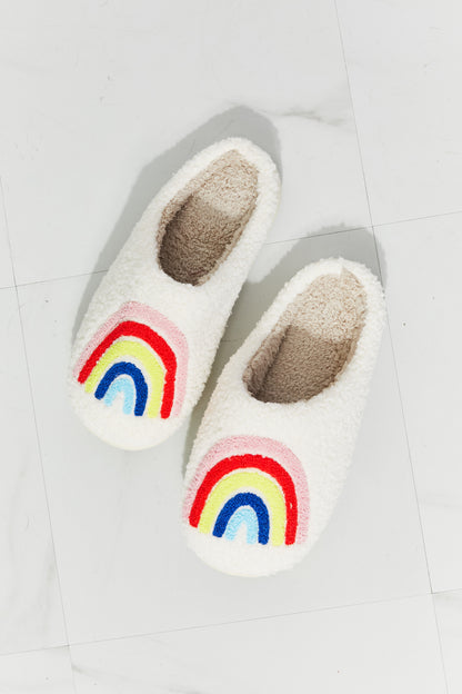 MMShoes Rainbow Plush Slipper-Jewearrings