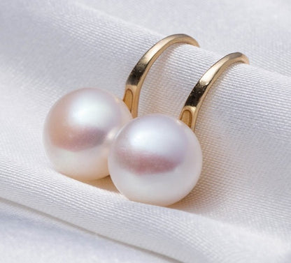 Micro-set pearl earrings-Jewearrings