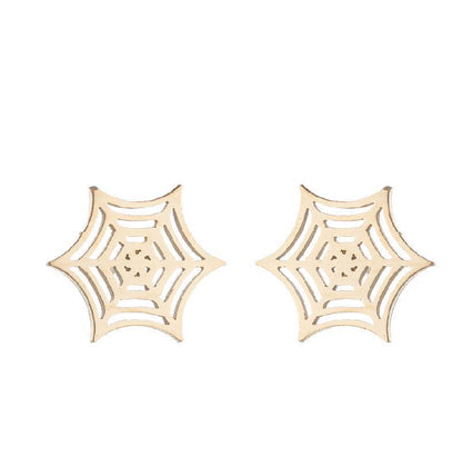 Love Ear Studs Electroplating Star Music Note Simple Geometric Stainless Steel Stud Earrings-Jewearrings