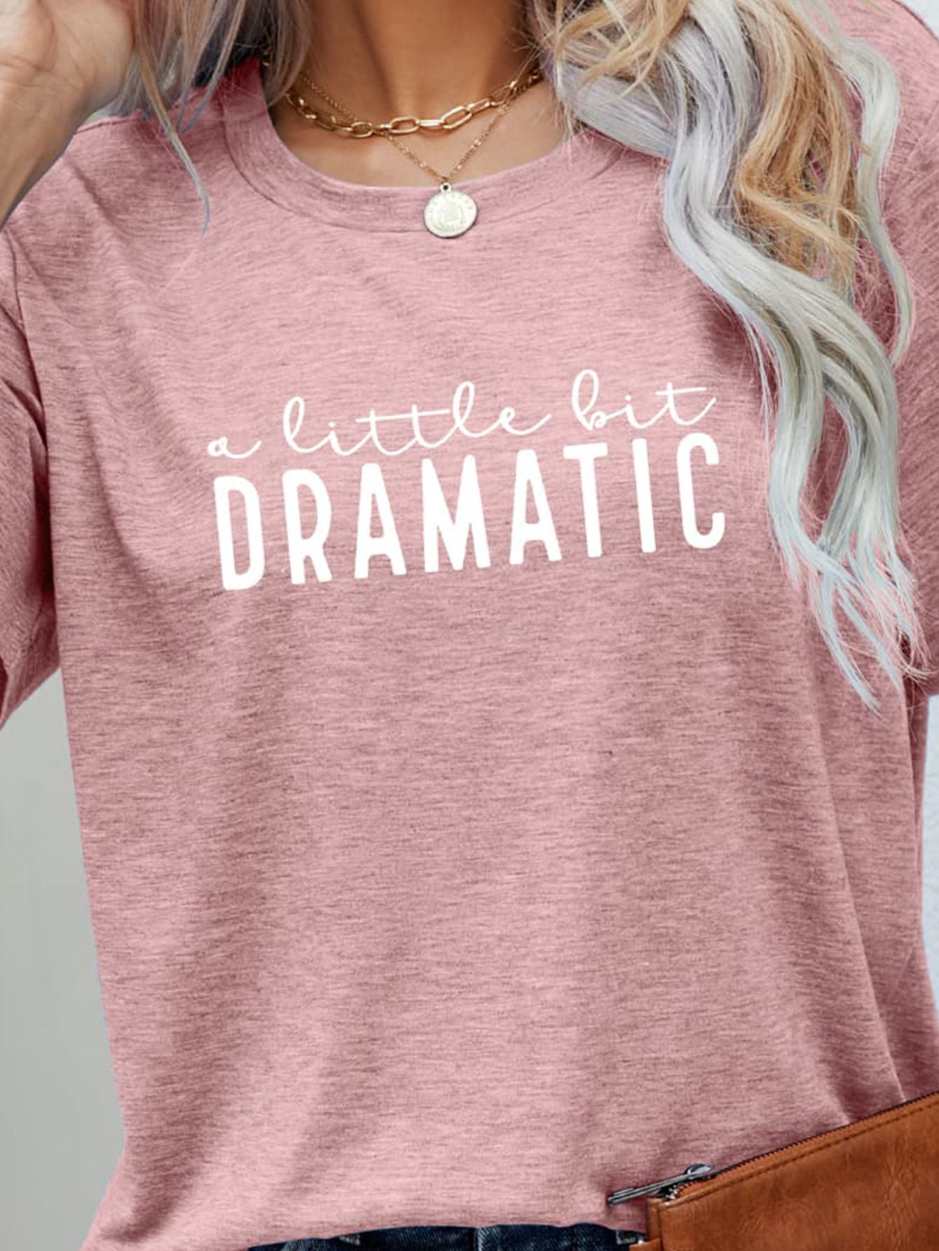 A LITTLE BIT DRAMATIC Graphic Tee-Jewearrings