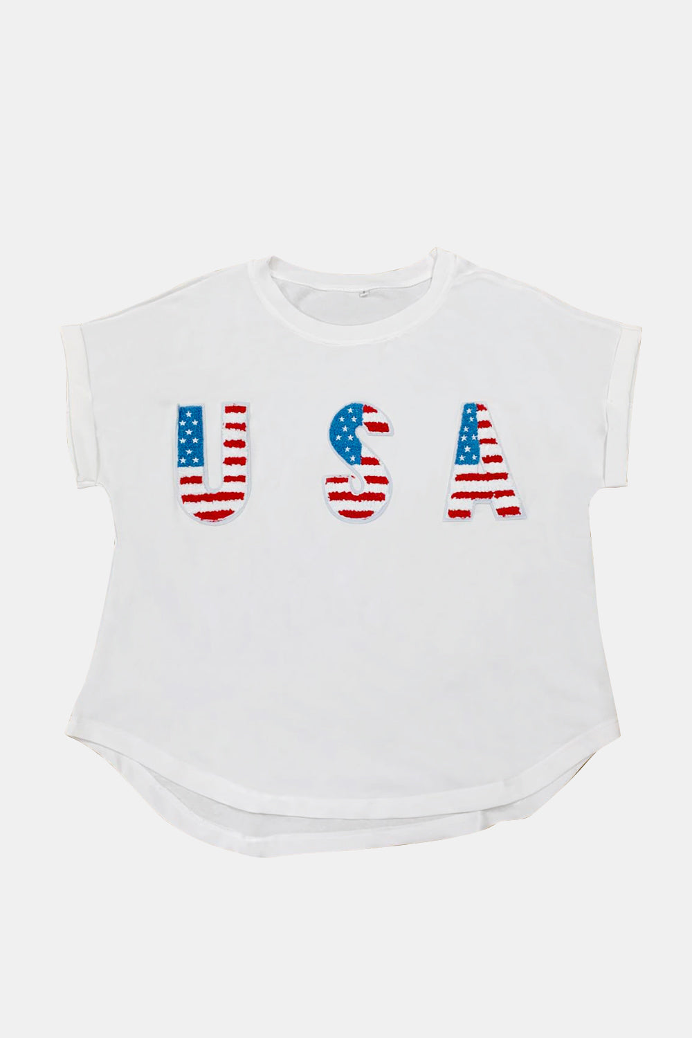 USA Round Neck Short Sleeve T-Shirt-Jewearrings