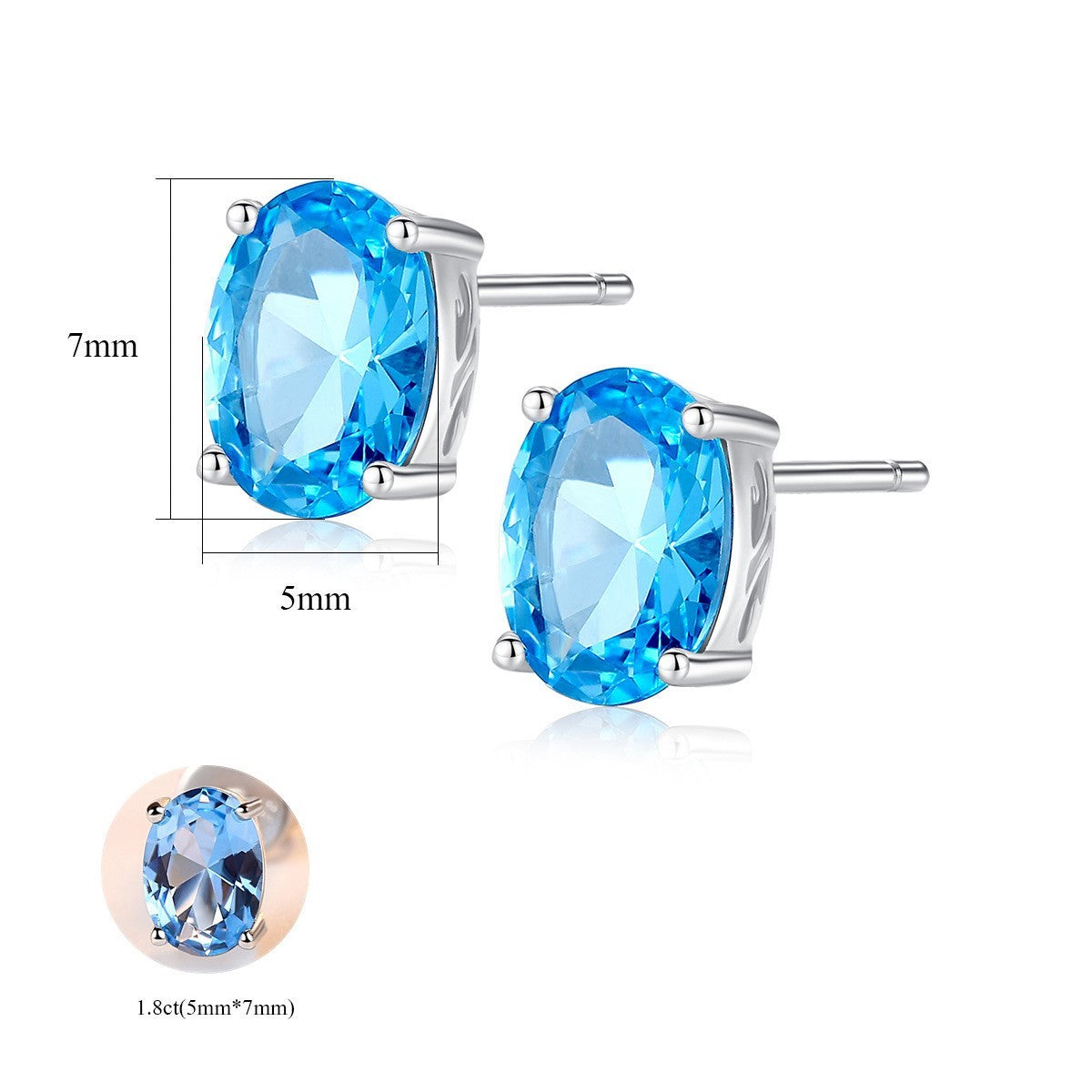 Women's S925 Sterling Silver Stud Earrings-Jewearrings