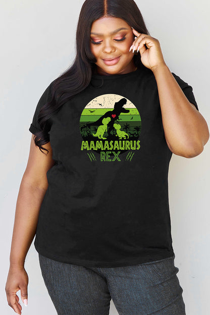 Simply Love Full Size MAMASAURUS REX Graphic T-Shirt-Jewearrings