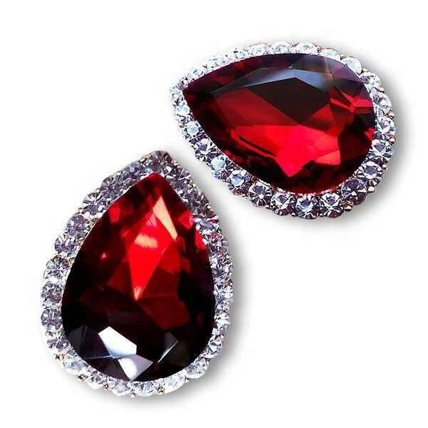 925 earrings retro drop-shaped crystal diamond earrings-Jewearrings