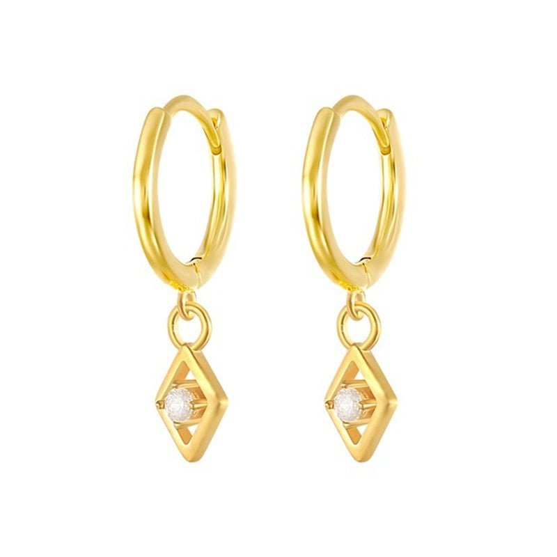 925 silver eyes ear hoop earrings women-Jewearrings