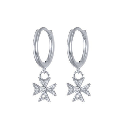 925 silver eyes ear hoop earrings women-Jewearrings