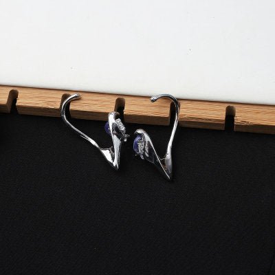 925 Silver Needle Long Chain Earrings Butterfly Ear Bone Clip-Jewearrings