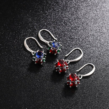 925 Silver Needle Long Earrings Feminine Artificial Zircon Tassel Earrings-Jewearrings