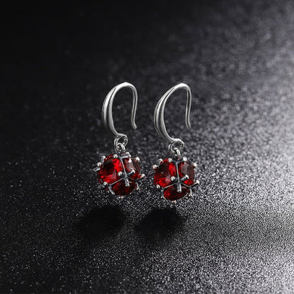 925 Silver Needle Long Earrings Feminine Artificial Zircon Tassel Earrings-Jewearrings