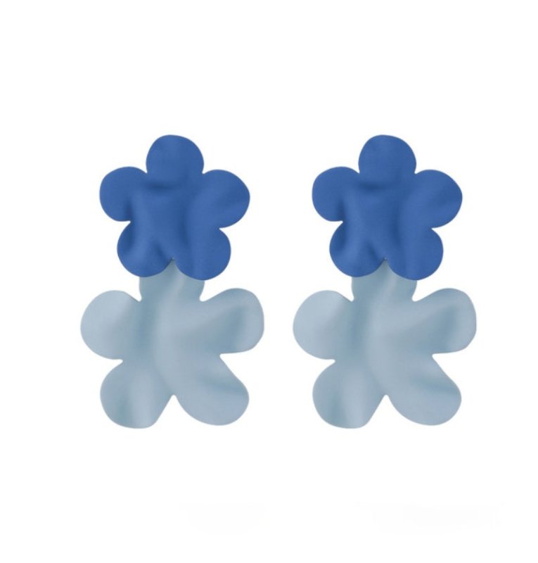 925 Silver Needle New Popular Haze Blue Earrings-Jewearrings