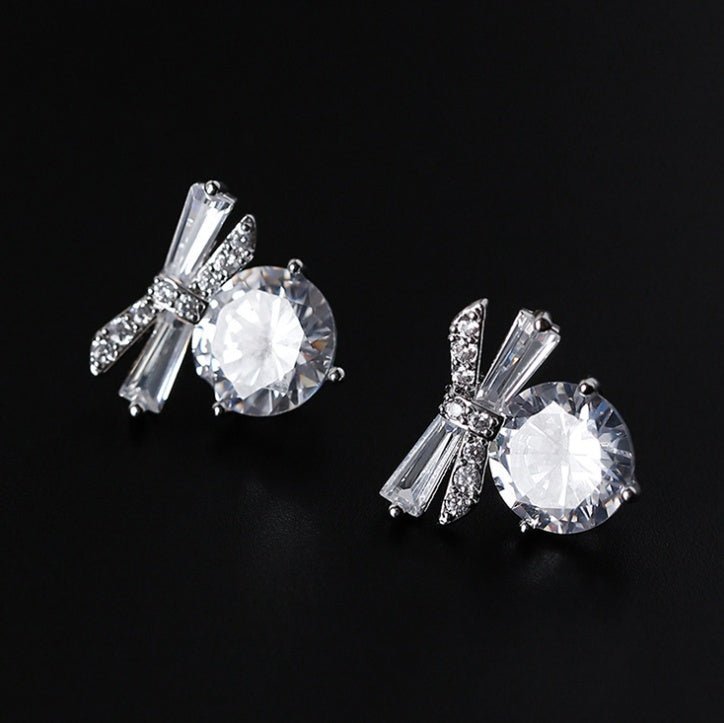 925 silver needle temperament flower long tassel earrings snowflake geometric zircon earrings-Jewearrings