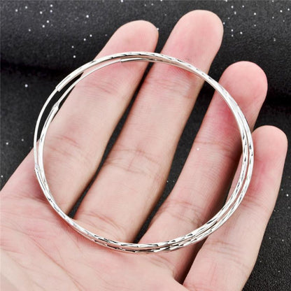 925 Sterling Silver Circle Endless Hoop Earrings as Gifts for Women-Jewearrings