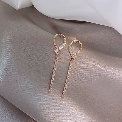 925 Sterling Silver Earrings Pearl Long Earrings-Jewearrings