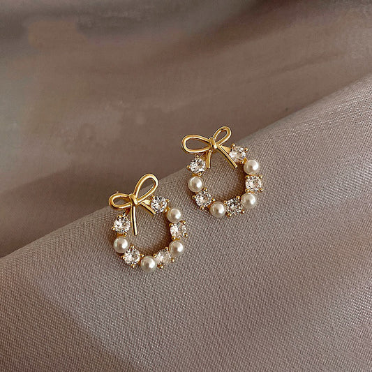 Pearl Earrings Women's Ins Style Simple And Advanced-Jewearrings