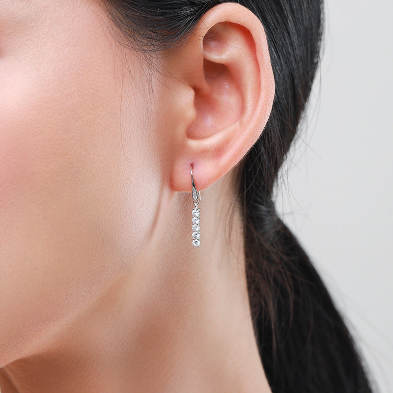 Feminine Light Luxury High-end Sterling Silver Earrings-Jewearrings