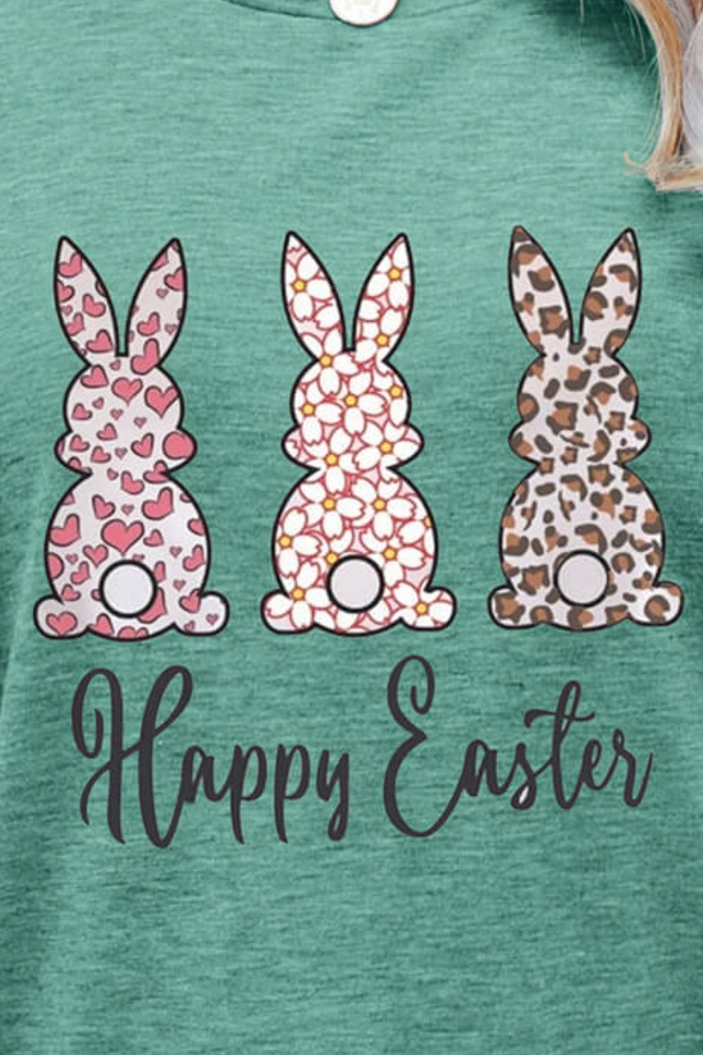 HAPPY EASTER Graphic Short Sleeve Tee-Jewearrings