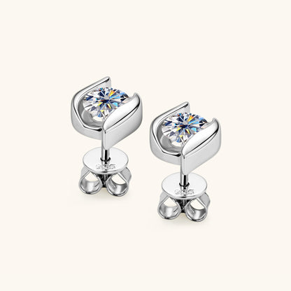 Affordable Luxury Fashion High-grade Moissanite Stud Earrings For Women-Jewearrings