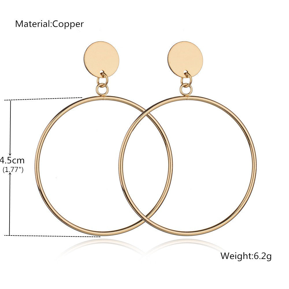 Simple hoop earrings fashion-Jewearrings