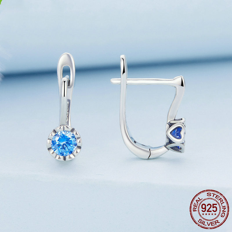 European And American Fashion U Shaped S925 Sterling Silver Earrings-Jewearrings