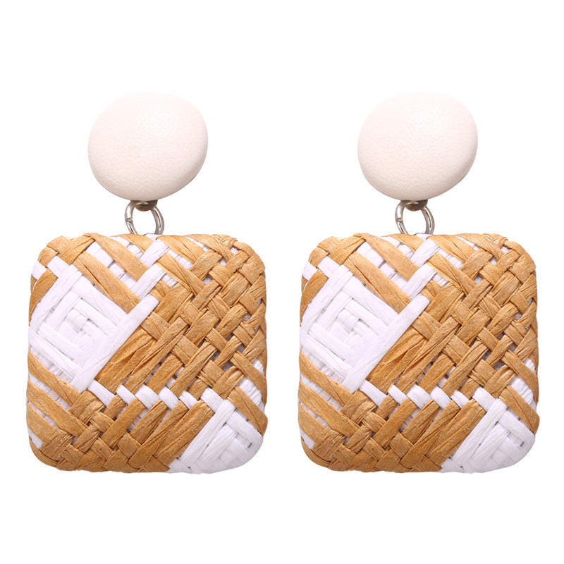 Weave Dangle Earrings-Jewearrings