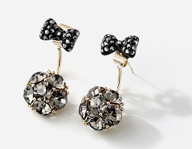 Earrings bow stud earrings-Jewearrings