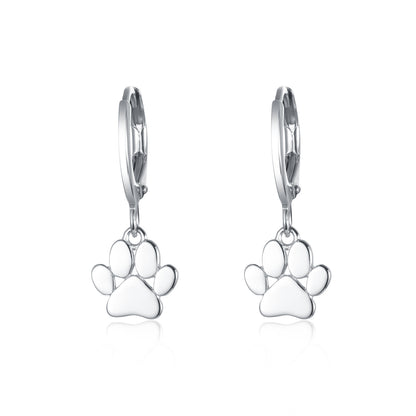 Puppy Claw Earrings S925 Sterling Silver Jewelry-Jewearrings