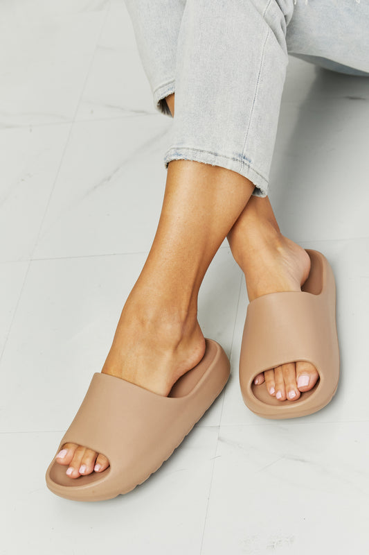 NOOK JOI In My Comfort Zone Slides in Beige-Jewearrings