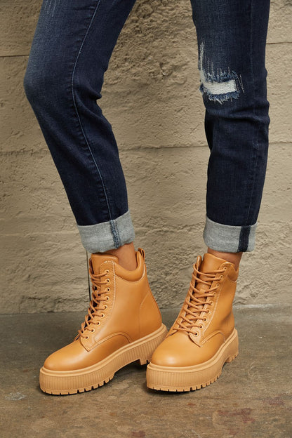 East Lion Corp Platform Combat Boots-Jewearrings