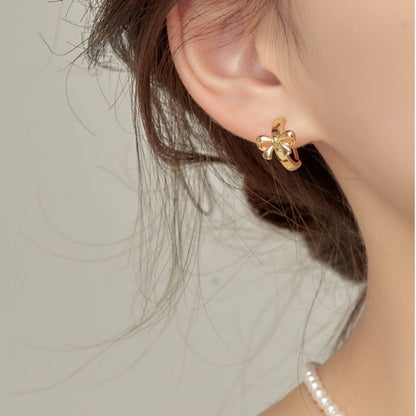 Simple Fashion Graceful Bow Earrings For Women-Jewearrings