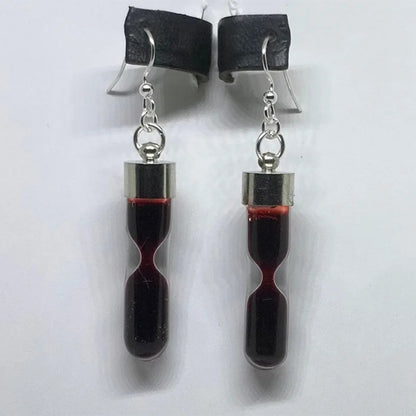 Horror Personality Vampire Blood Bottle Stud Earrings Halloween-Jewearrings