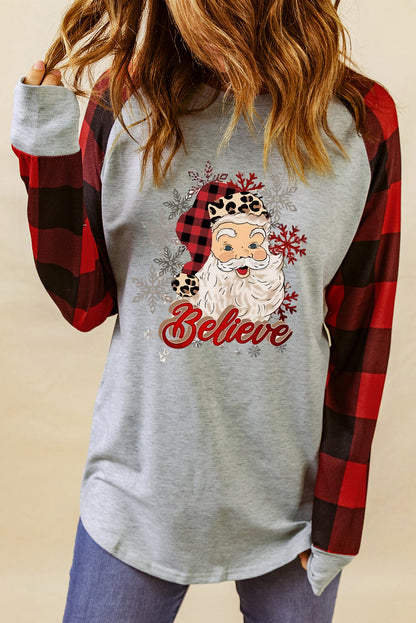 Santa Graphic Long Sleeve T-Shirt-Jewearrings