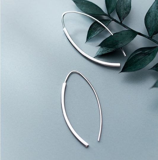 Women's S925 Silver U-shaped Earrings-Jewearrings