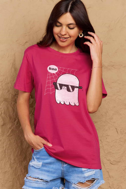 Simply Love Full Size BOO Graphic Cotton T-Shirt-Jewearrings