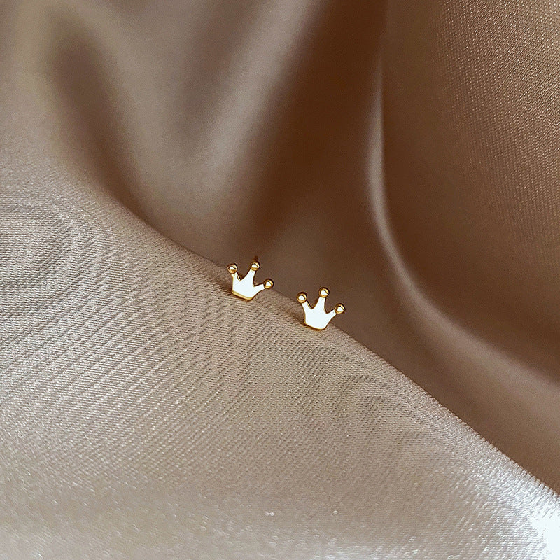 925 Silver Needle Stud Earrings Female Korean Small And Fashionable Fashion-Jewearrings