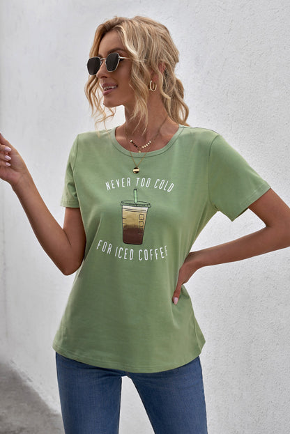 Never Too Cold for Iced Coffee Tee-Jewearrings