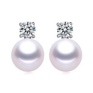 Princess Freshwater Pearl Ladies Earrings-Jewearrings