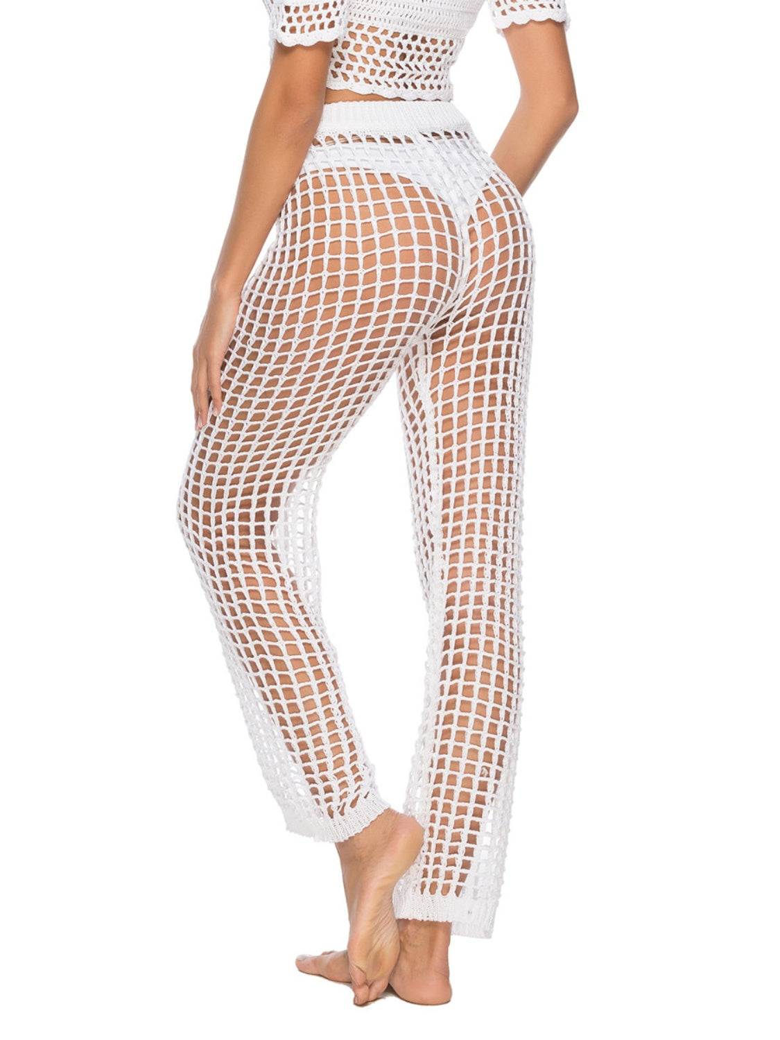 Cutout High Waist Swim Pants-Jewearrings