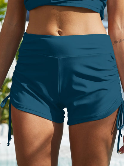 Drawstring Mid-Rise Waist Swim Shorts-Jewearrings