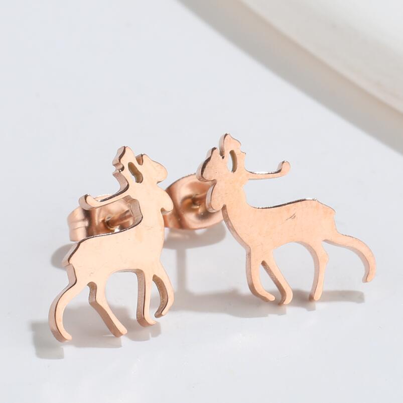 Cute Elf Animal Stud Earrings For Women Ins Style Personalized Earclip-Jewearrings